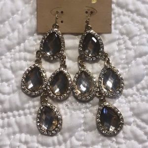 NEW Gold Stunning Earrings - NEVER USED